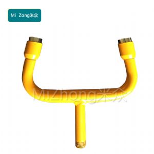 洗眼喷头总成（牛角弯头304不锈钢加ABS）